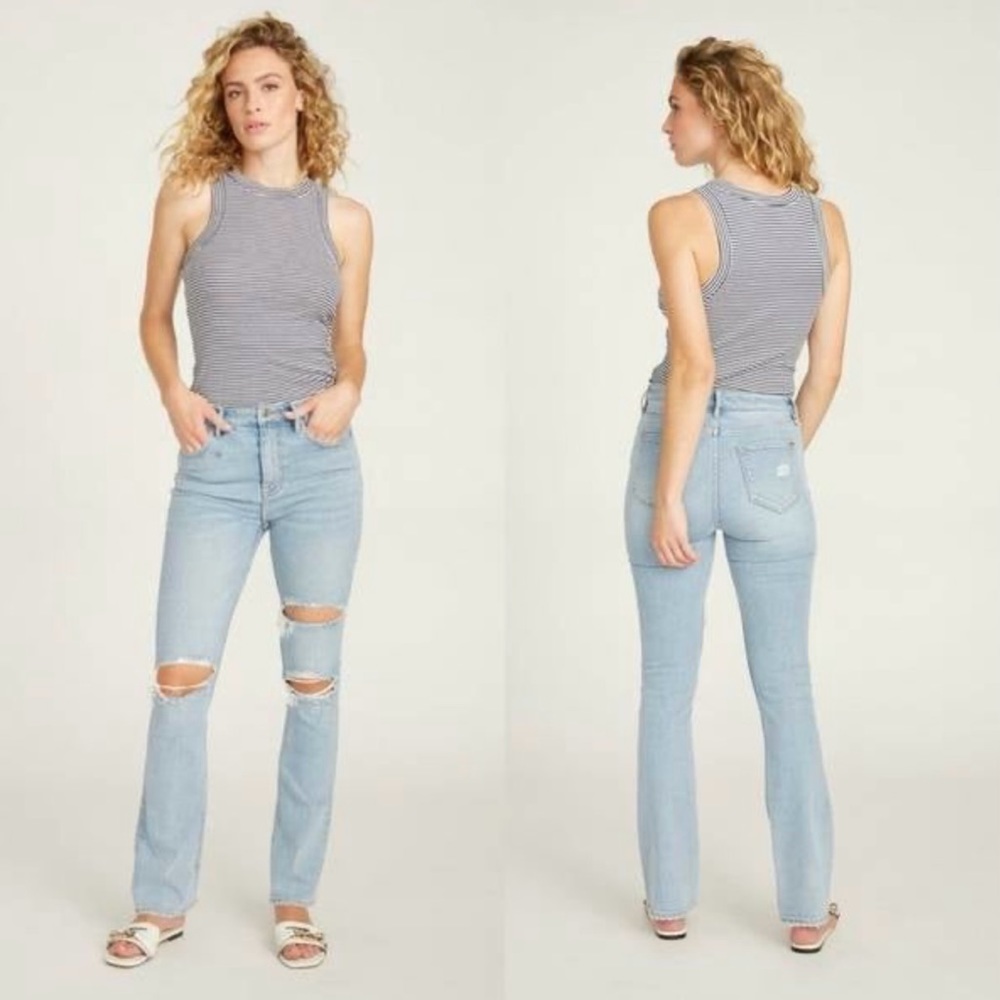 Vigoss 31 (12) Hendrix Flare Jeans High Rise Women’s Stretch Distressed
